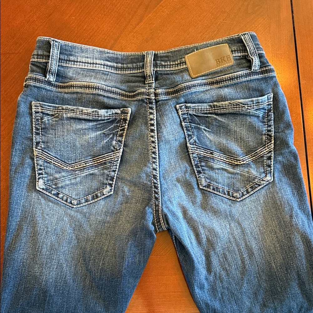 BKE Men's Straight Leg Blue Jeans